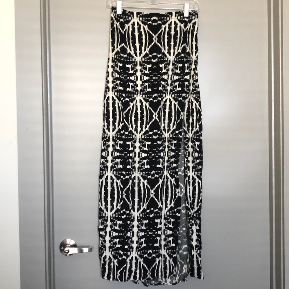 Printed maxi skirt